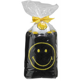 PACK TOALLAS SMILEY negro