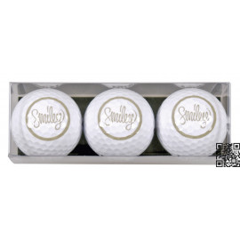 Pack de tres bolas de golf - motivo Smiley